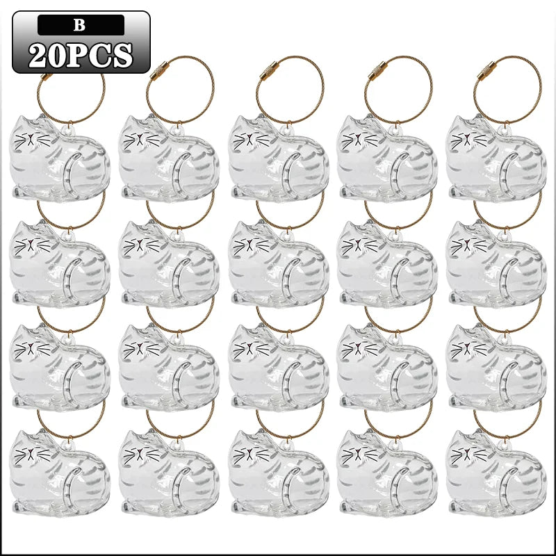 Transparent Cat Hair Keepsake Charm