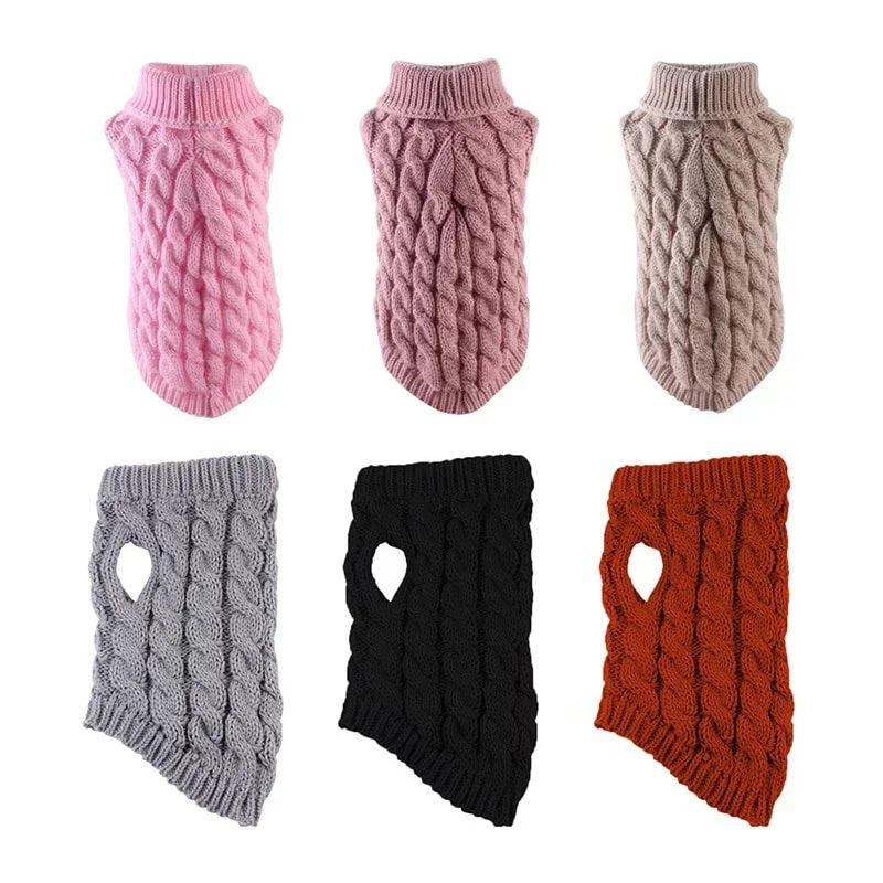 ❄️ Cozy Turtleneck Pet Sweater – Winter-Ready Style & Warmth!