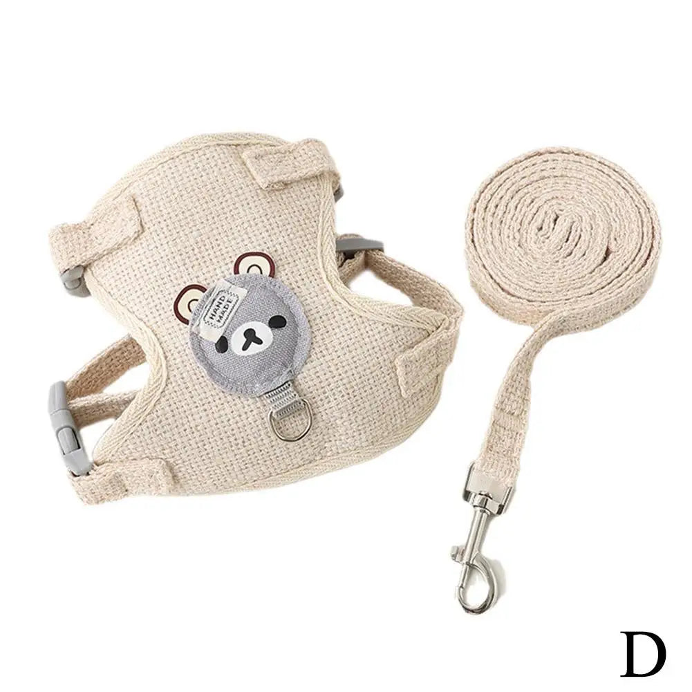πΎπ Breathable Adjustable Pet Harness & Leash β Easy & Comfy!