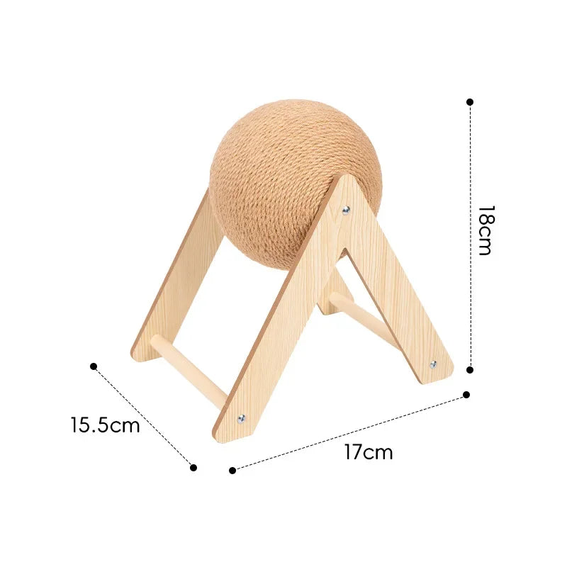Cat Scratching Toy Sisal Rope Ball For indoor interactive play