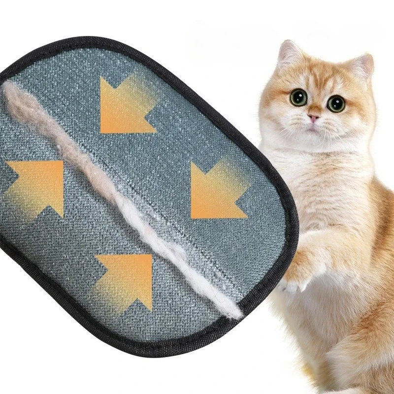 Cat Hair Cleaner Pet Gloves Household Hair Remover Cat Dog Hair Remover Brush Remover Hair Sticking Device Home Hair Scraper