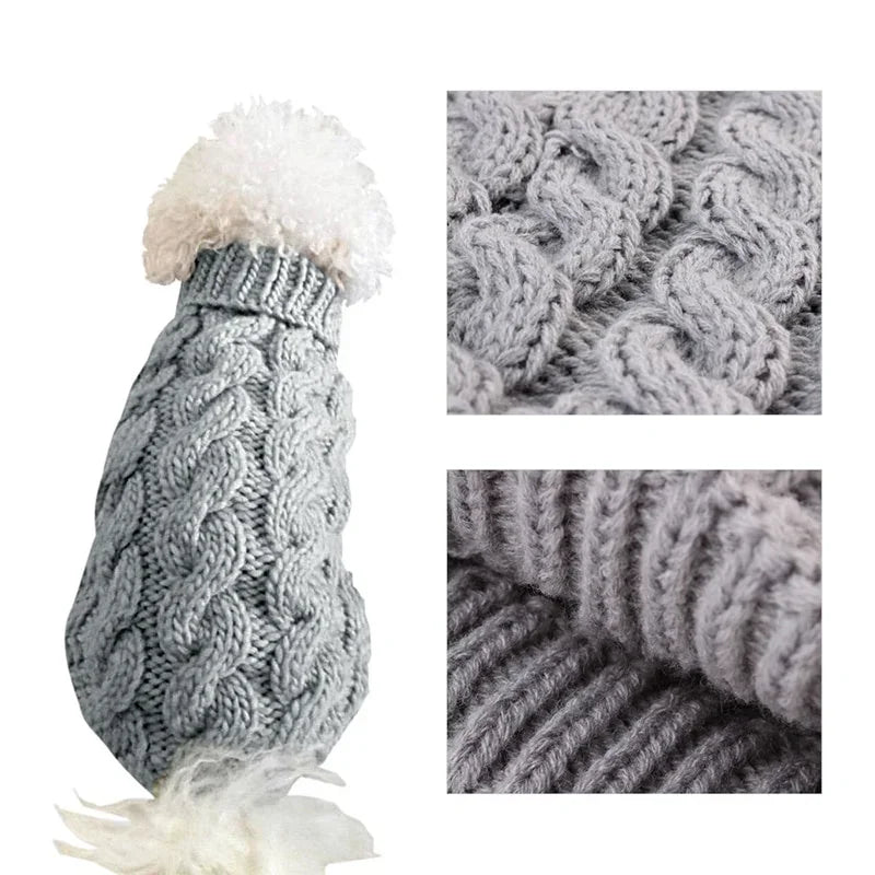 ❄️ Cozy Turtleneck Pet Sweater – Winter-Ready Style & Warmth!