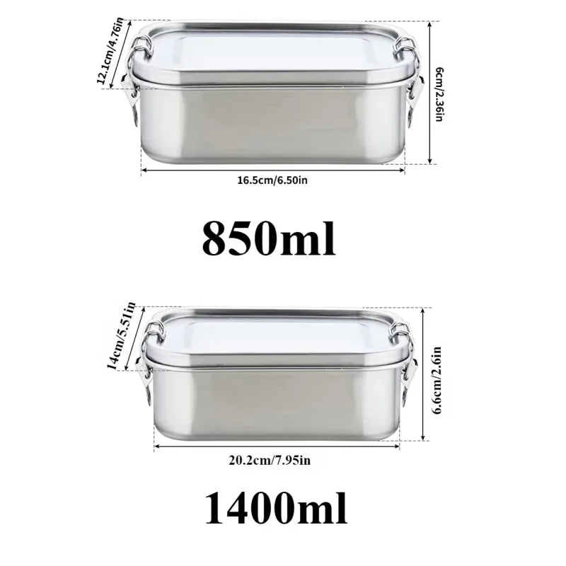 "π₯π± Leak-Proof Stainless Steel Bento Box β Portable, Durable & Dishwasher Safe! ππ΄"