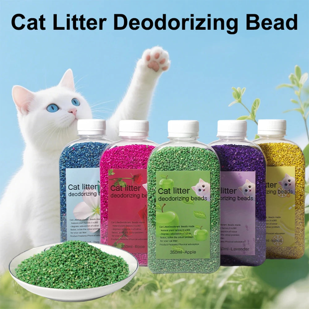 **๐ฟ Cat Litter Deodorizer Beads โ Banish Litter Box Smells in Seconds!