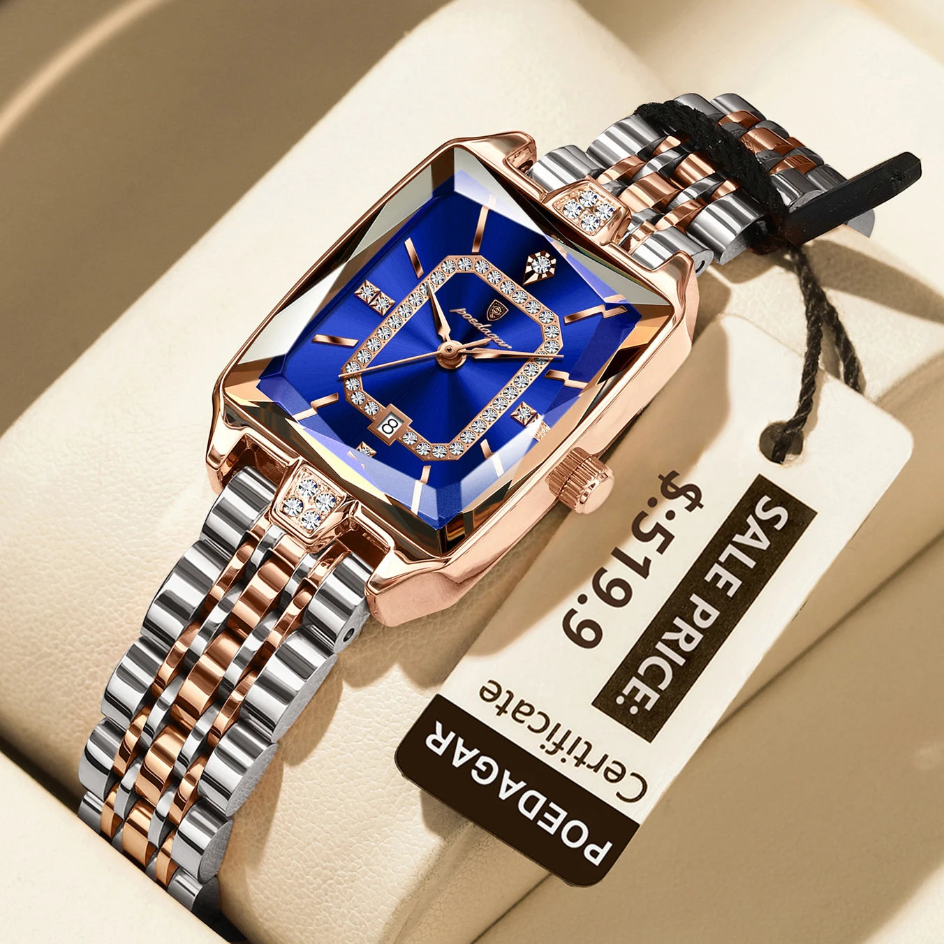 π POEDAGAR Luxury Rectangle Watch β Where Elegance Meets Everyday Reliability