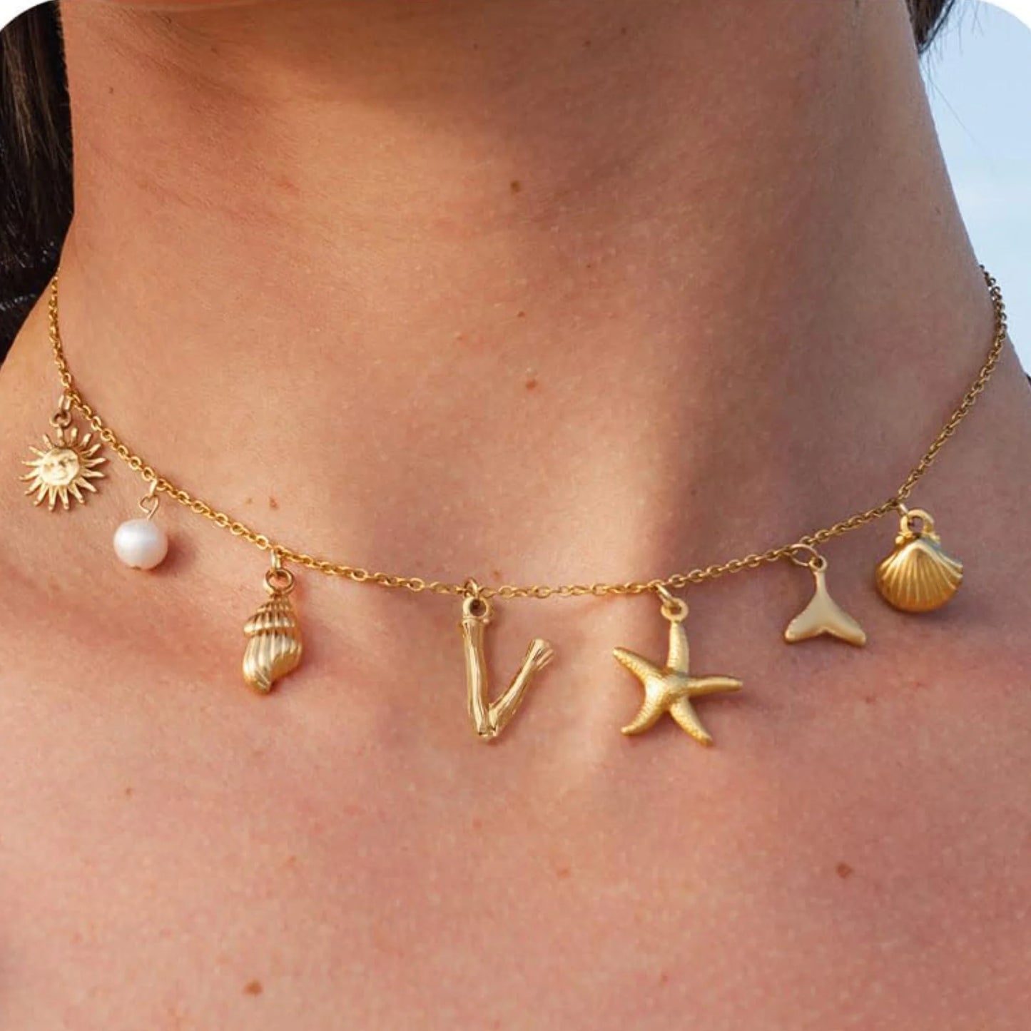 πβ¨ 18K Gold Starfish Necklace β Waterproof Beach Charm ππ