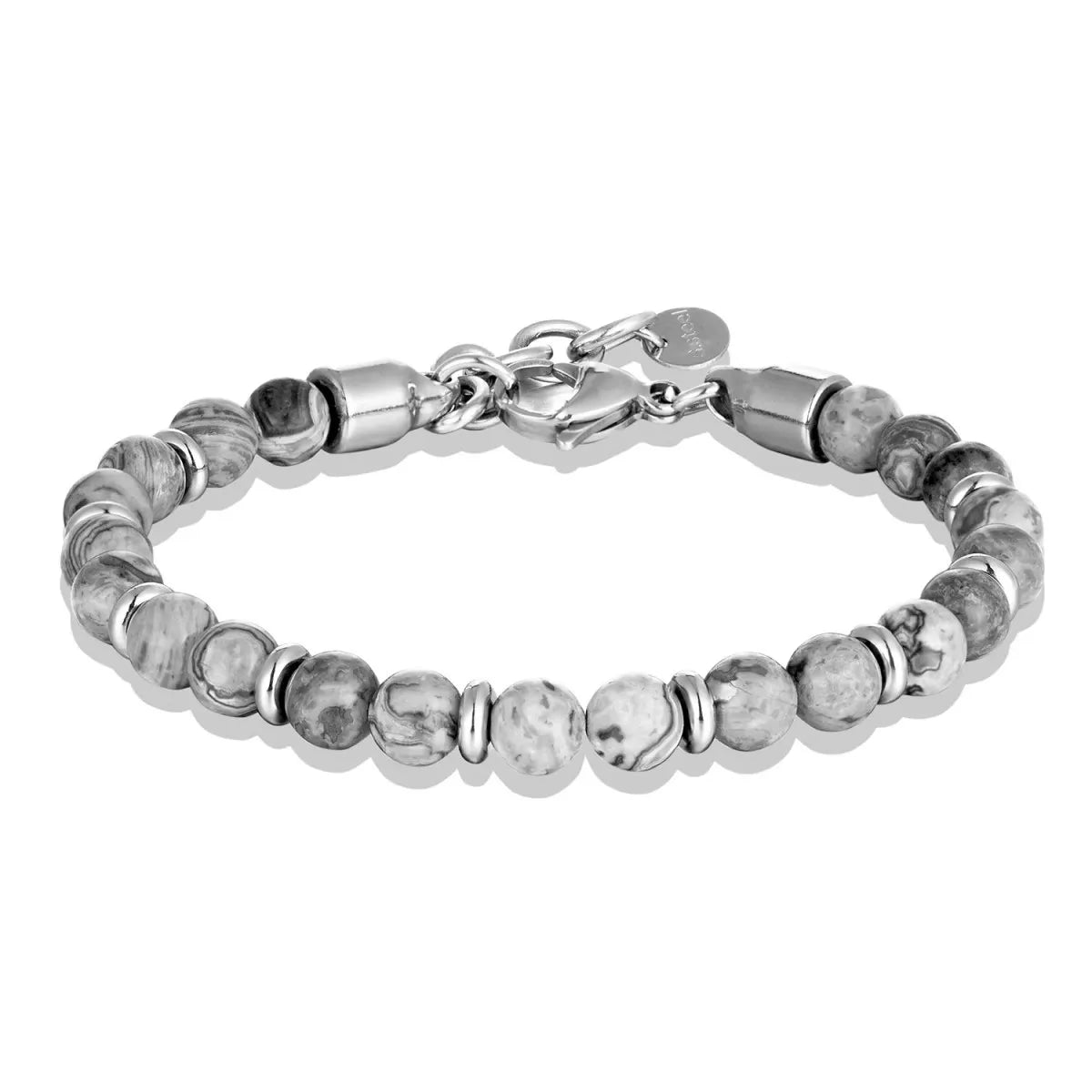 🔥 6mm Tiger Eye Bead Bracelet – Natural Stone Power + Stainless Steel Strength