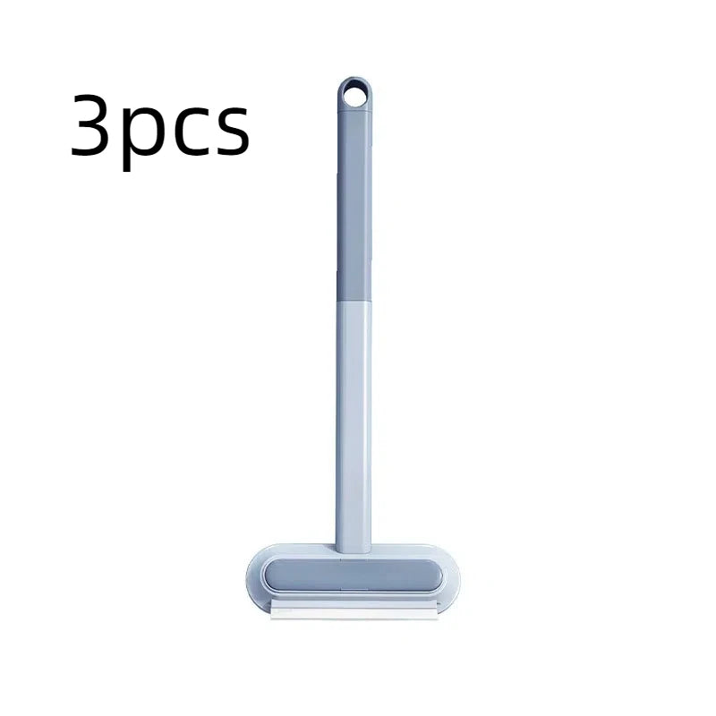 2 In 1 Pet Hair Remover Brush Long Handle Home Window Sofas Cleaning Brush Pet Fur Cleaning Tool Manual Cat Dog Dust Collector