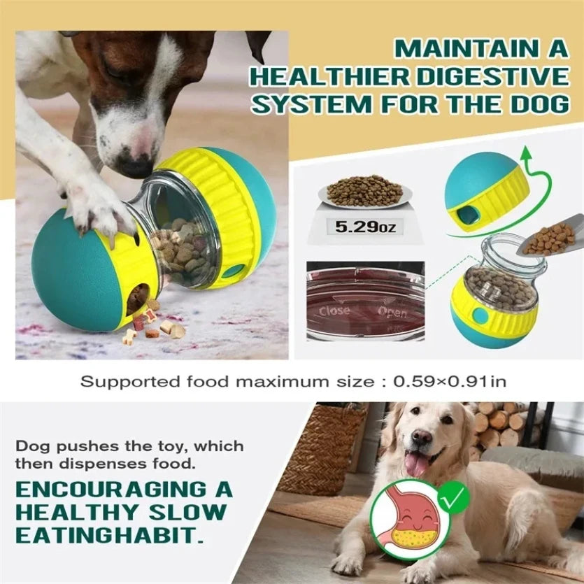 🐶 Tumbler Leaky Food Ball – Smart Fun + Slow Feeding in One!