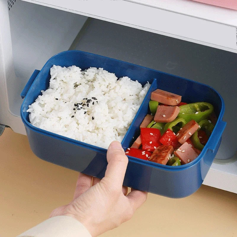 🥢 Lunch Box with Fork & Spoon – Leakproof & Microwave-Safe 🍱🔥