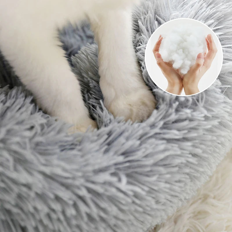 π±ποΈ Soft Round Cat Nest β Cozy, Washable & Perfect for Kittens & Small Dogs!