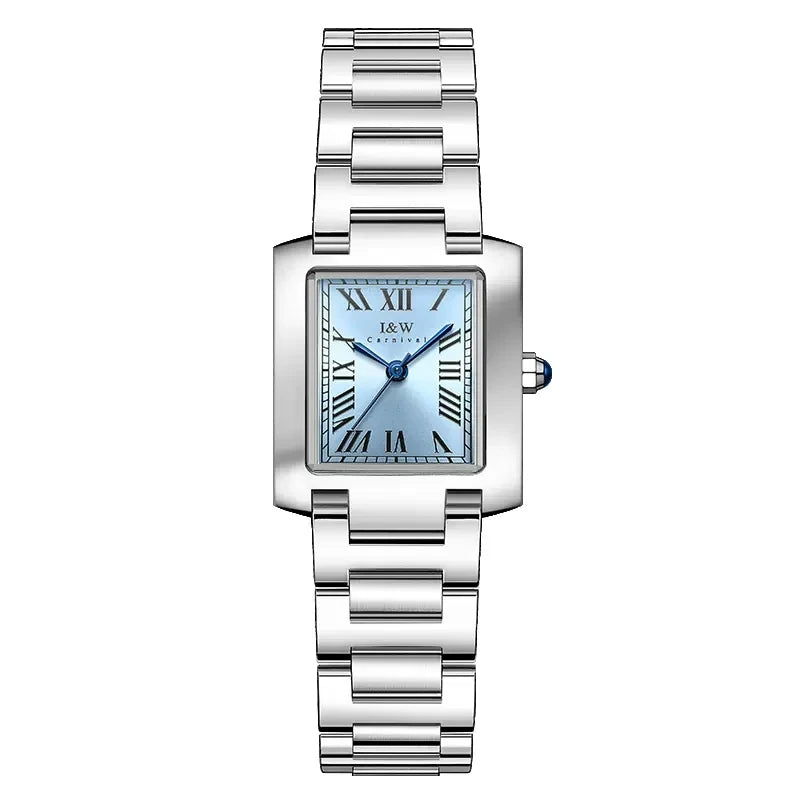 ✨ CARNIVAL Luxury Silver Dress Watch – Elegance That Never Quits