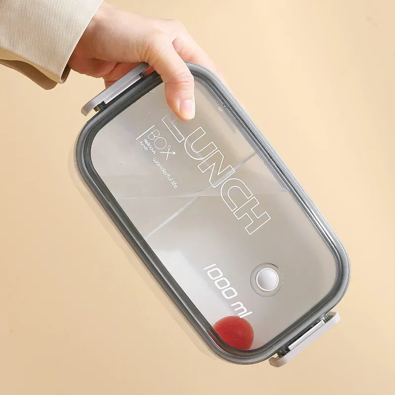 🥢 Lunch Box with Fork & Spoon – Leak-Proof & Microwave Safe! 🍱