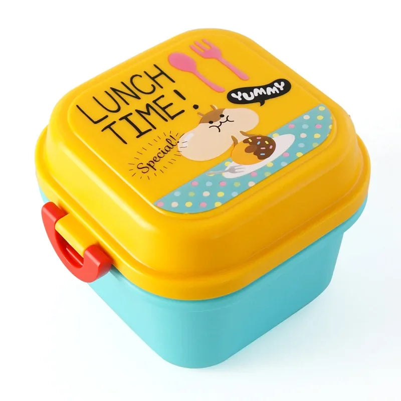 🎨 Cartoon Kids Lunch Box – Safe & Durable Plastic, Fun Design for School 🍱✨