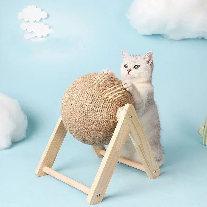 Cat Scratching Toy Sisal Rope Ball For indoor interactive play