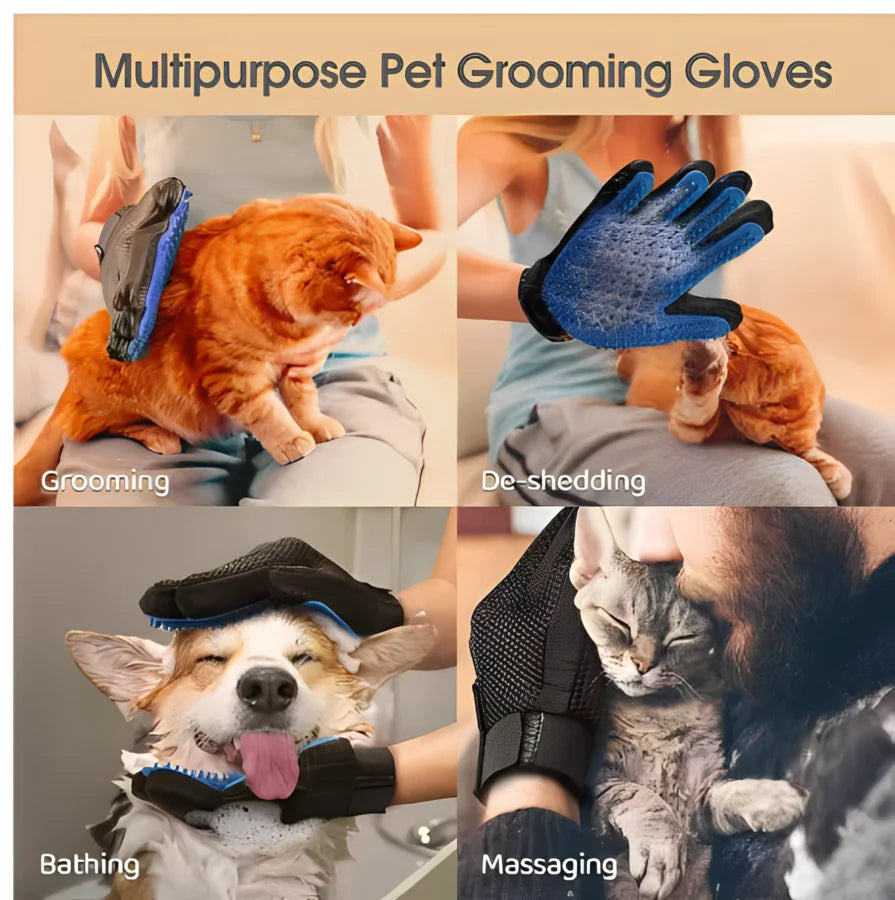 "π§€πΎ Pet Hair Glove β Groom, Deshed & Massage Your Dog & Cat with Ease! πΆπ±β¨"