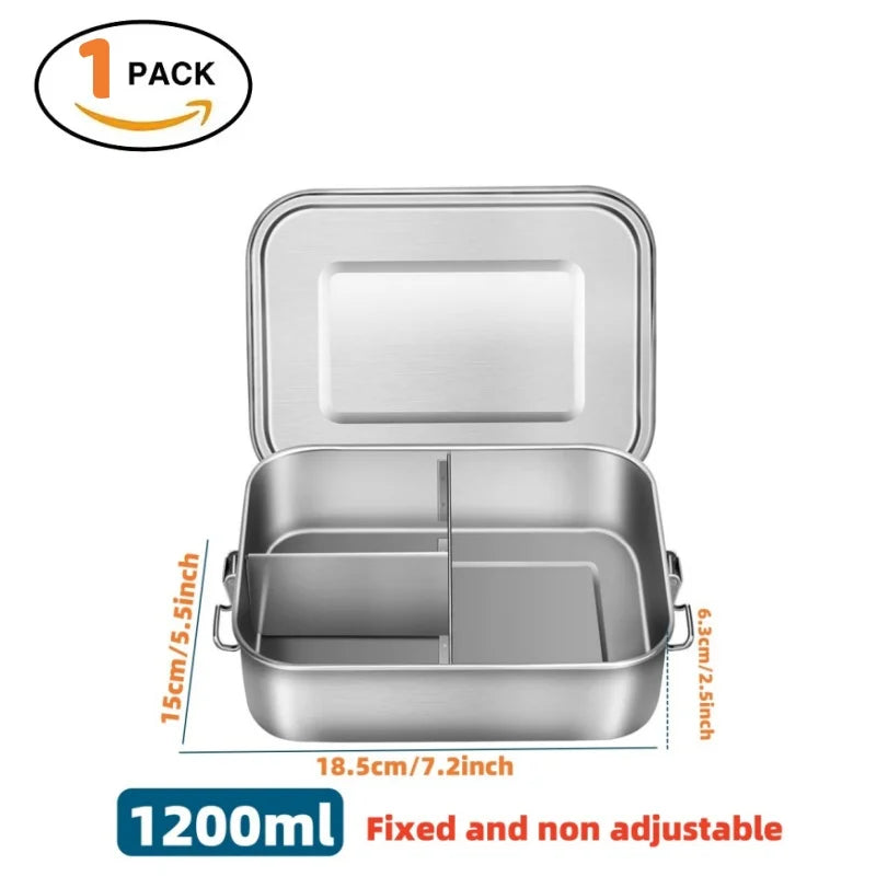 "π₯π± Leak-Proof Stainless Steel Bento Box β Portable, Durable & Dishwasher Safe! ππ΄"