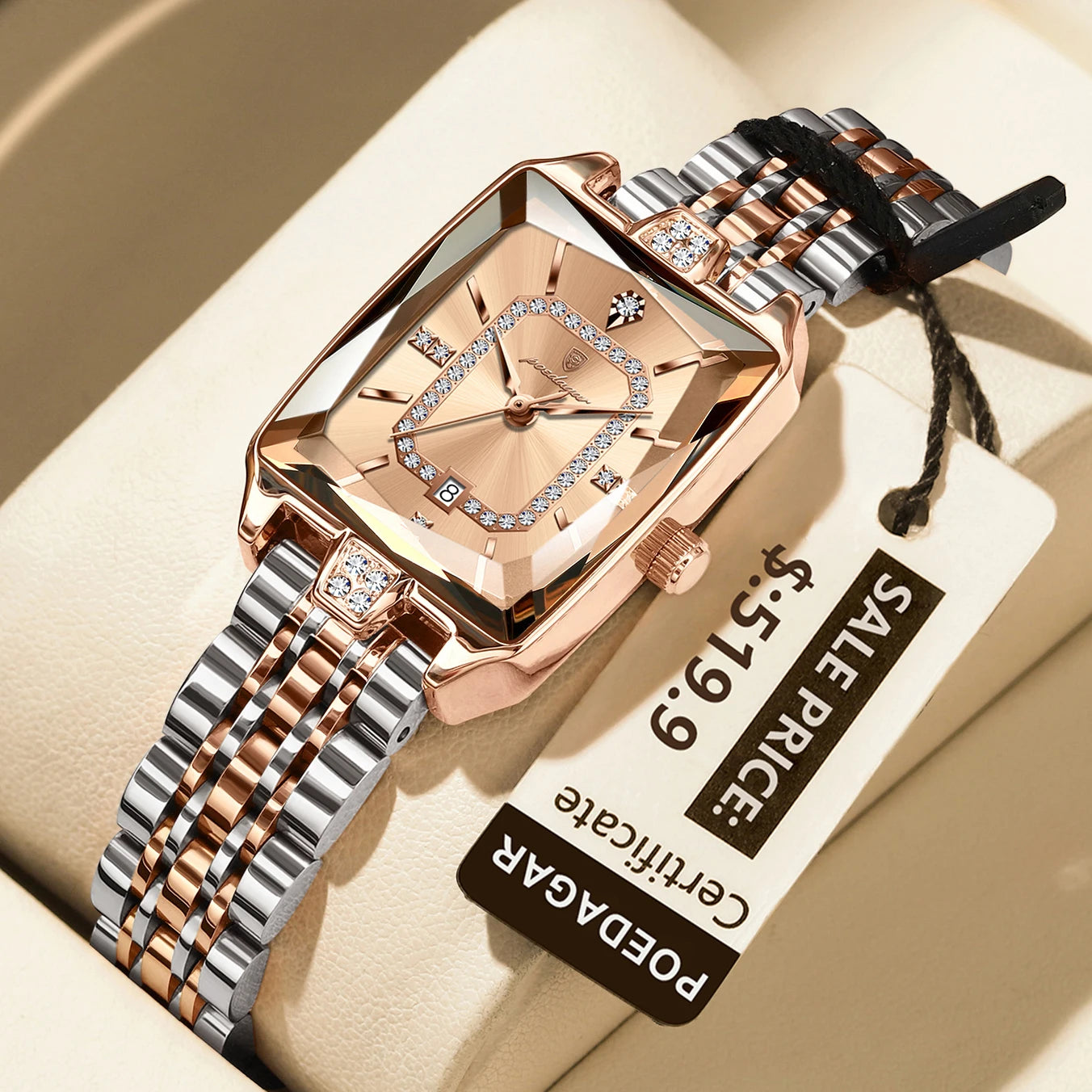 π POEDAGAR Luxury Rectangle Watch β Where Elegance Meets Everyday Reliability