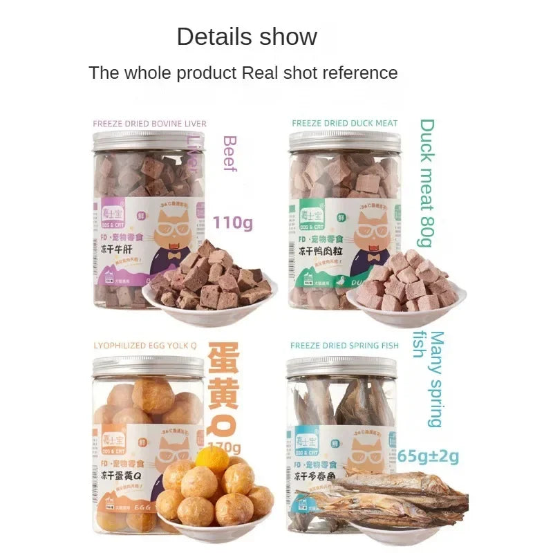 "ππΎ Delicious & Nutritious Pet Snacks β Chicken, Salmon, Beef & Duck Cubes! πΆπ±π₯©β¨"