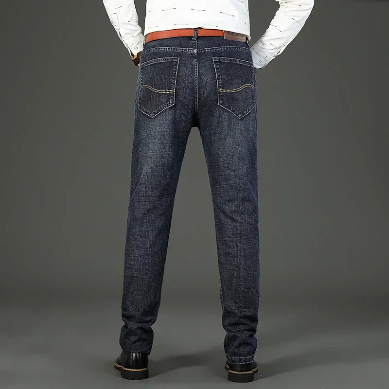 π 2025 Classic Men's Jeans β Stretch Denim for All Seasons π΅β« Casual & Workwear ππ§ββοΈ