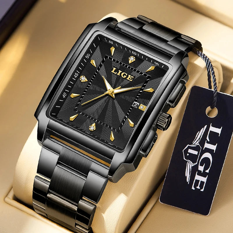 ⌚ LIGE Luxury Men's Watch – Precision Meets Bold Style