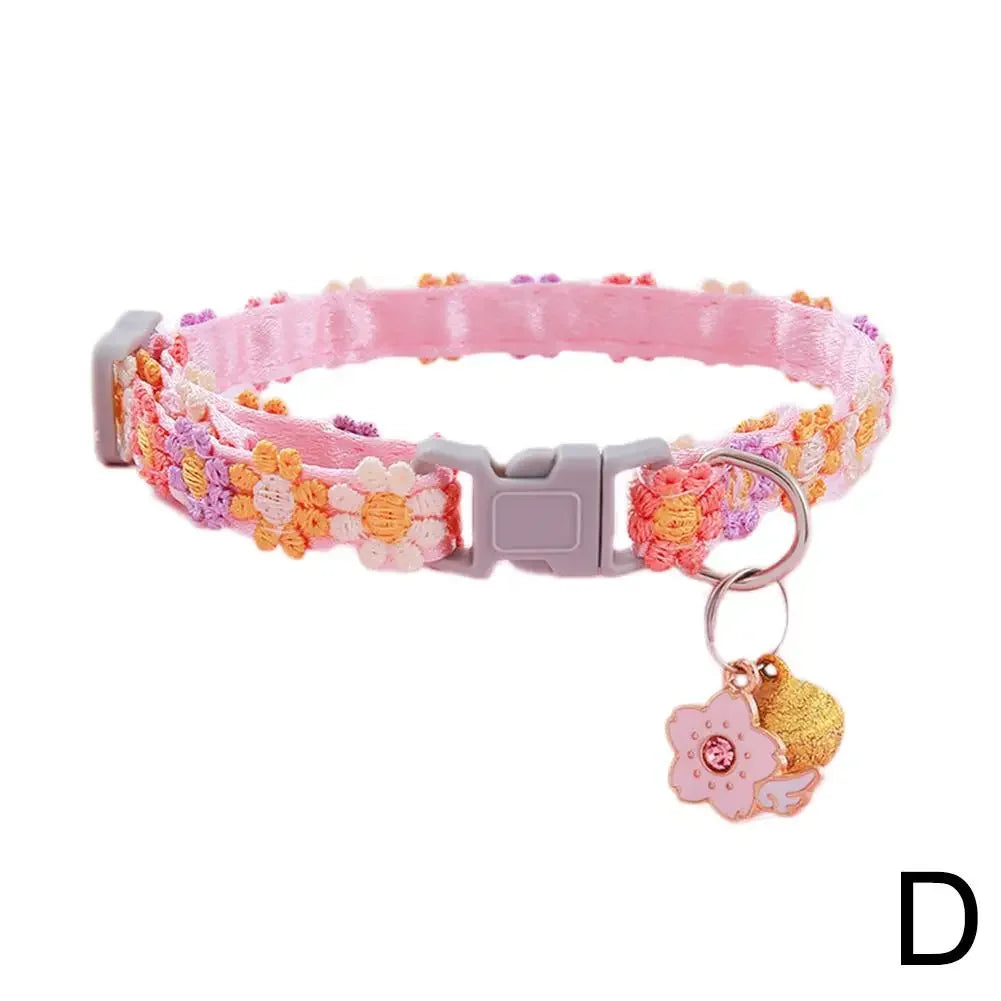 ๐ธ๐ถ Adjustable Colorful Lace Collar with Bell โ Cute & Stylish!