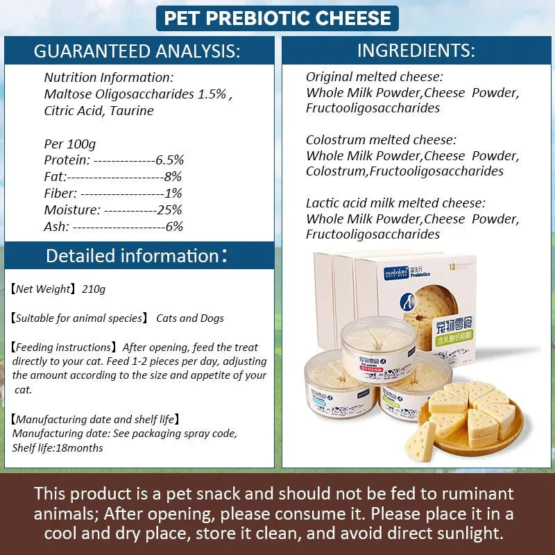 ๐ง๐พ Freeze-Dried Cheese Treats โ High Calcium, Tasty & Great for Digestion! ๐ถ๐ฑโจ