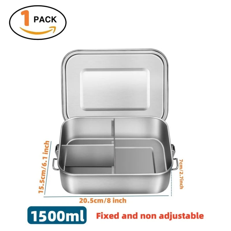 "π₯π± Leak-Proof Stainless Steel Bento Box β Portable, Durable & Dishwasher Safe! ππ΄"