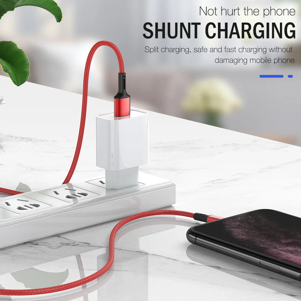 ⚡ Lightning Fast Charging Cable – 3X Durability, Zero Wait!