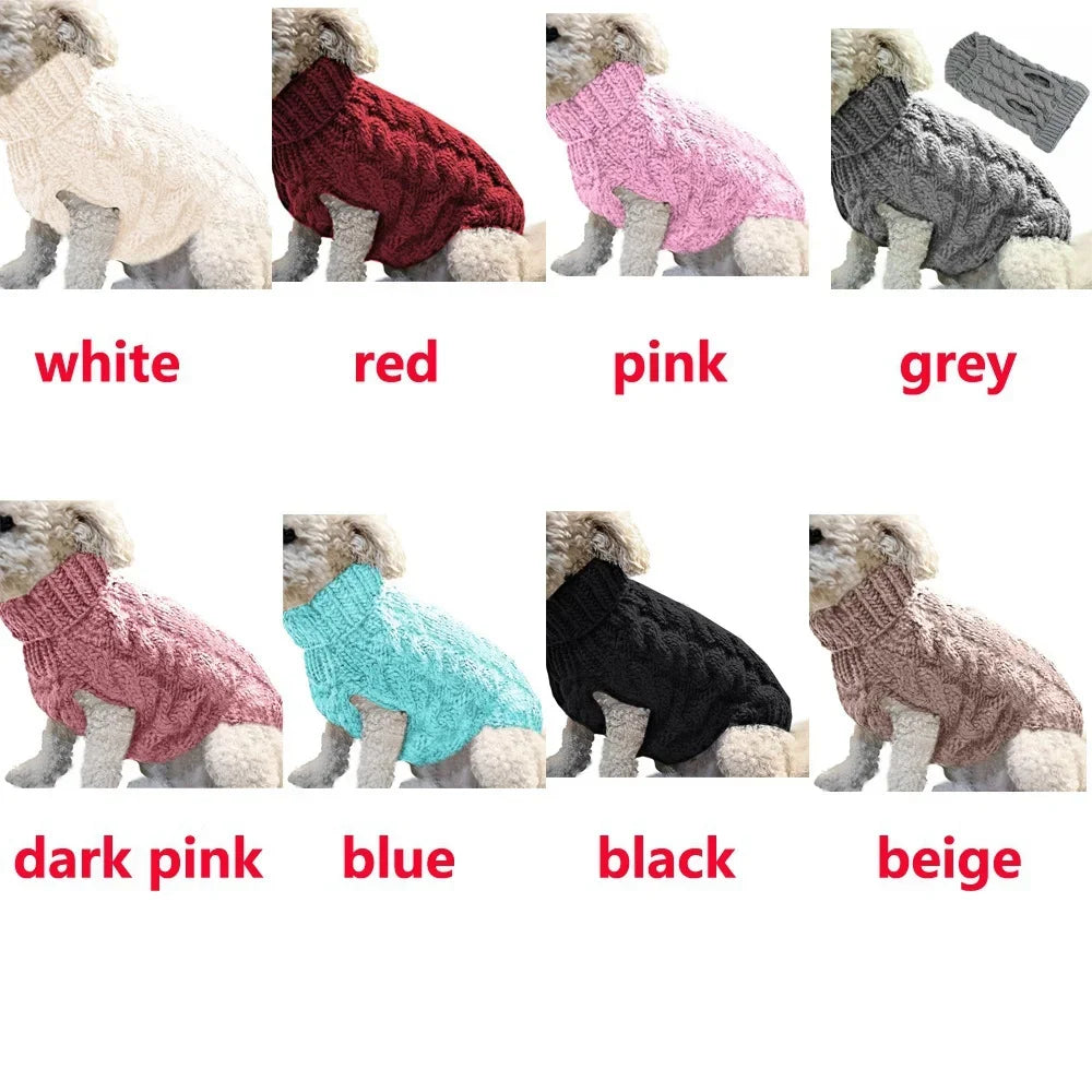 ❄️ Cozy Turtleneck Pet Sweater – Winter-Ready Style & Warmth!