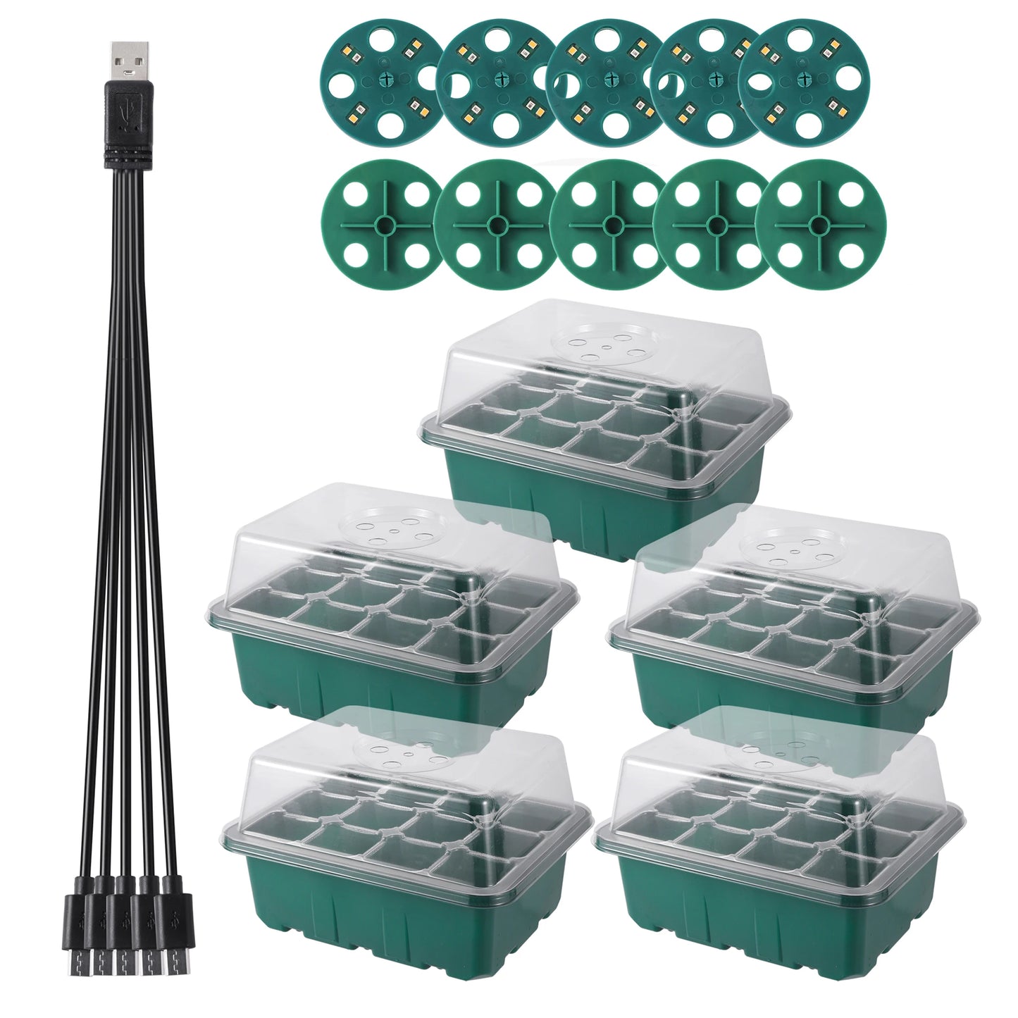 Seed Starter Trays with Grow Light