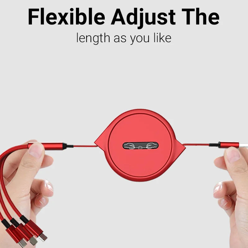 3-in-1 Retractable Fast Charging Cable ⚡️ (iPhone | Micro USB | Type-C)