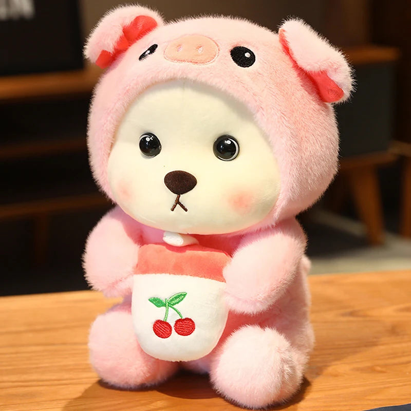 Crossdressing Capibara Unicorn/Panda Teddy Bear Doll Plush Toys Gift For Children