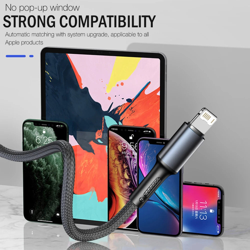 ⚡ Lightning Fast Charging Cable – 3X Durability, Zero Wait!