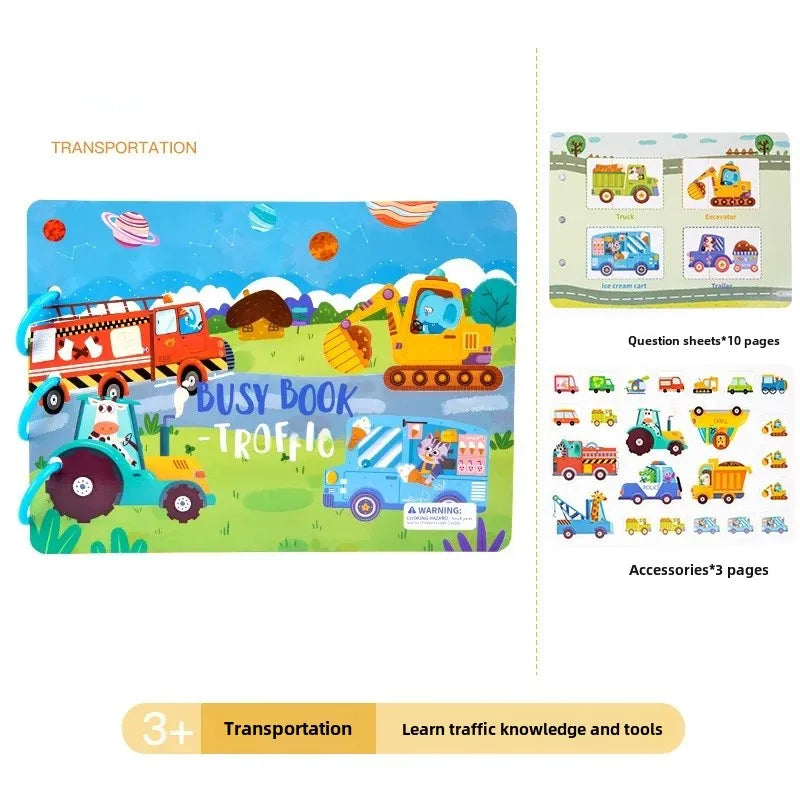 (🎁Last Day 49% OFF)🔥Keep Your Kids Away From Electronics - Early Education Enlightenment Quiet Sticker Toy