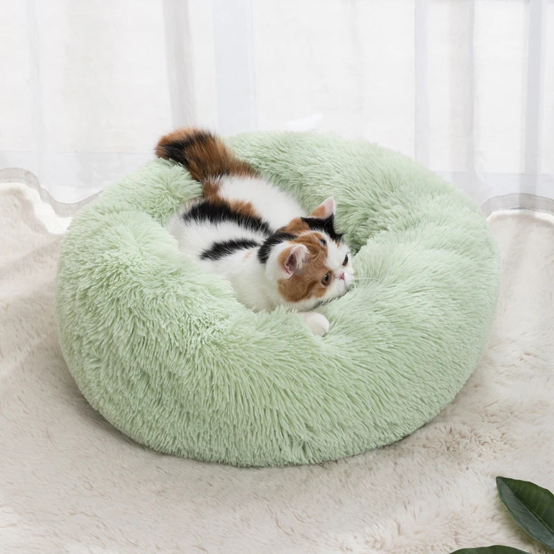 π±ποΈ Soft Round Cat Nest β Cozy, Washable & Perfect for Kittens & Small Dogs!