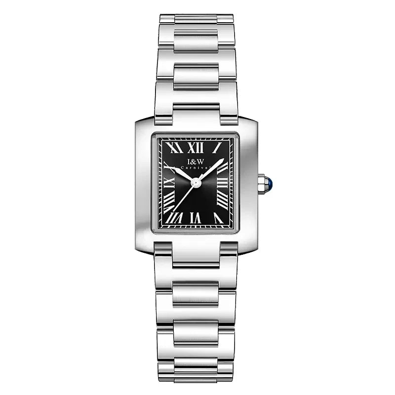 ✨ CARNIVAL Luxury Silver Dress Watch – Elegance That Never Quits