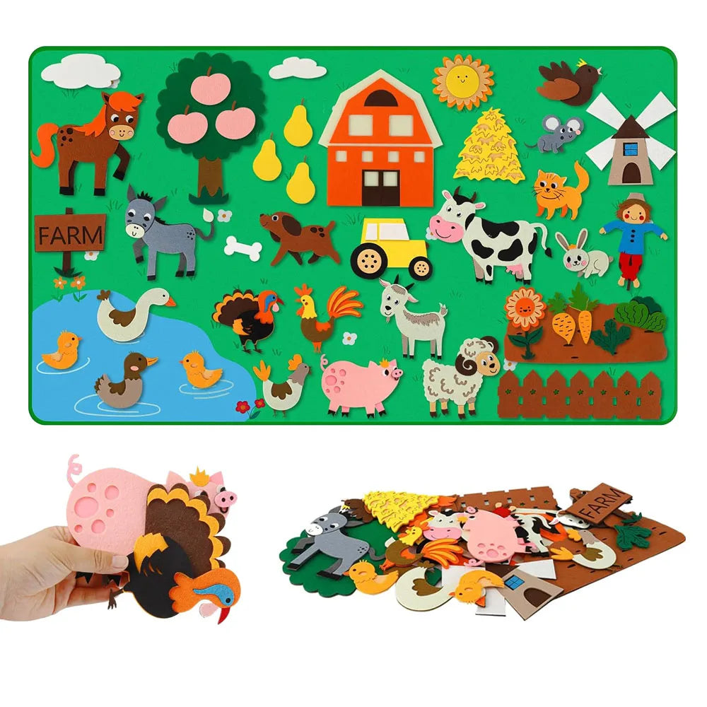 π Farm Animals Felt Storyboard Set β Where Learning Meets Play!