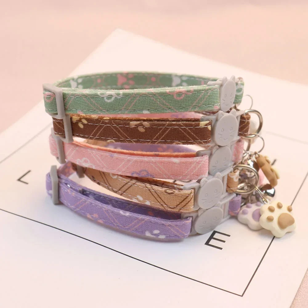 ππΎ Cute Adjustable Collar with Bell β Perfect for Pets!