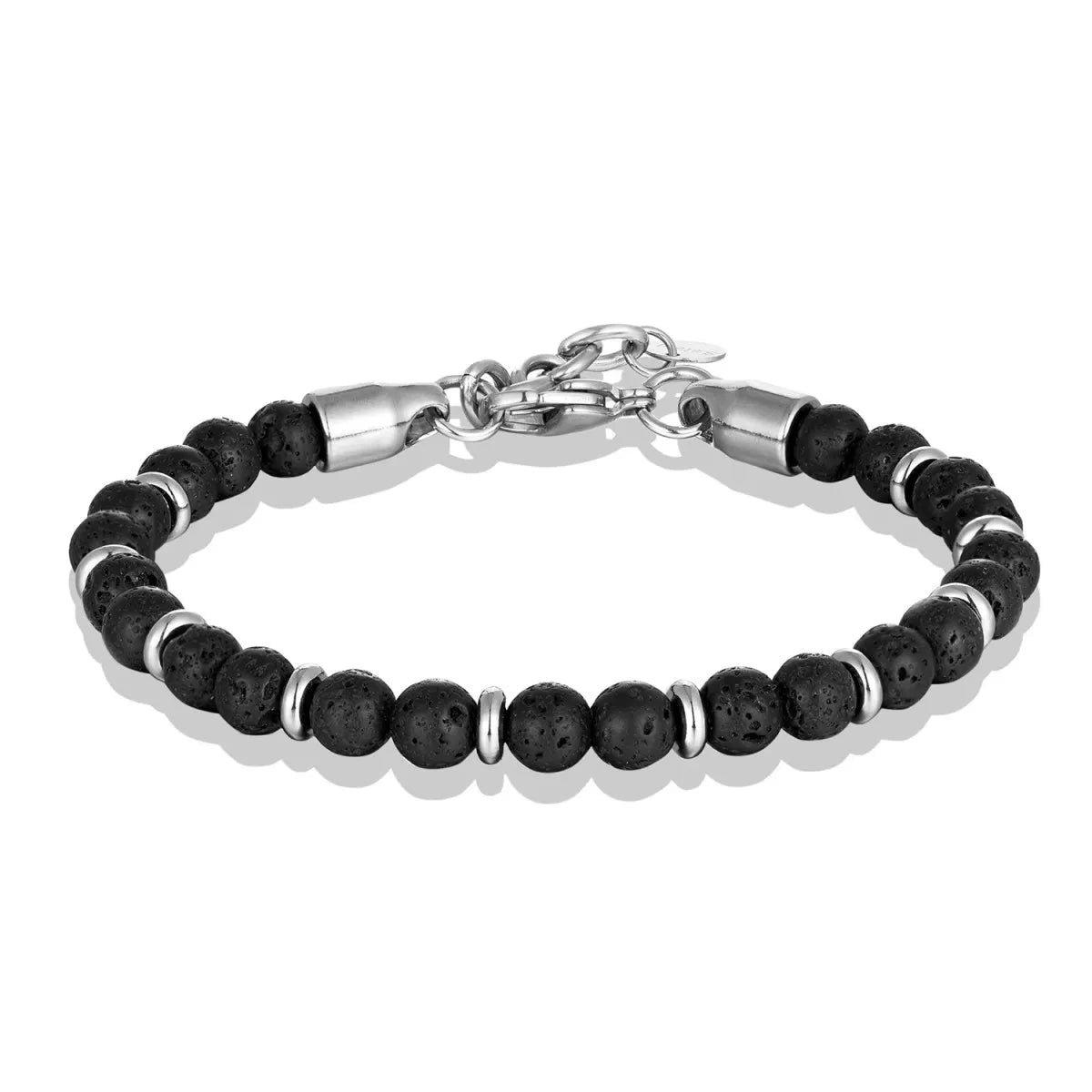 🔥 6mm Tiger Eye Bead Bracelet – Natural Stone Power + Stainless Steel Strength