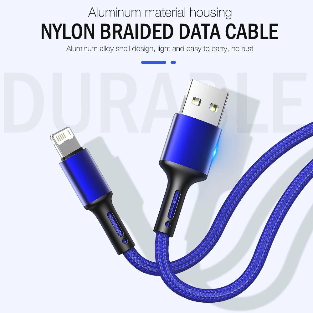 ⚡ Lightning Fast Charging Cable – 3X Durability, Zero Wait!