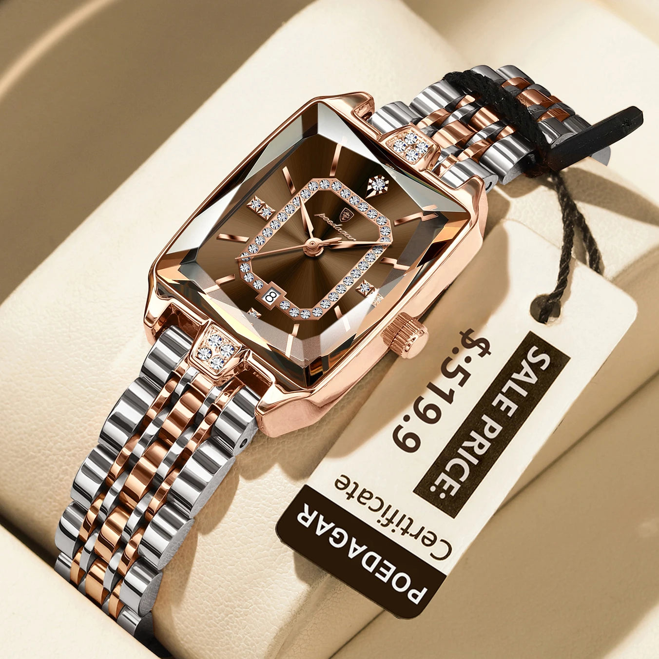 π POEDAGAR Luxury Rectangle Watch β Where Elegance Meets Everyday Reliability