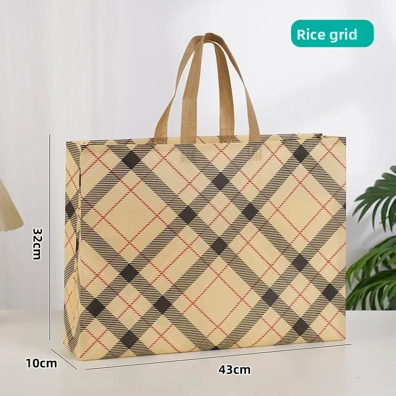 Customizable Eco-Friendly Non-Woven Fabric Shopping Bags 3D Handheld Clothing Footwear Apparel Logo Printable