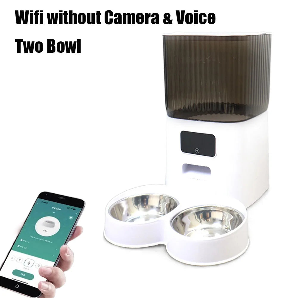 🤖 5L Smart Cat Feeder with Camera – Never Miss Mealtime Again!