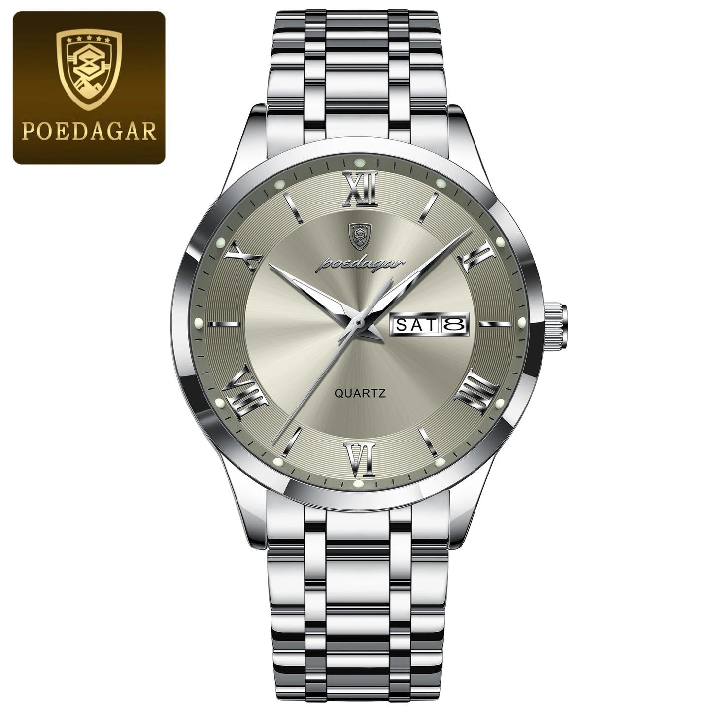 ⌚ POEDAGAR Men's Executive Watch – Precision Meets Power Dressing