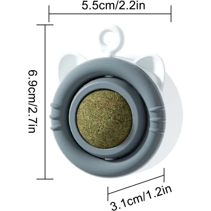 πΎπΏ Natural Catnip Wall Ball Toy β Healthy Treat & Snack for Cats, Aids Digestion πΊπ