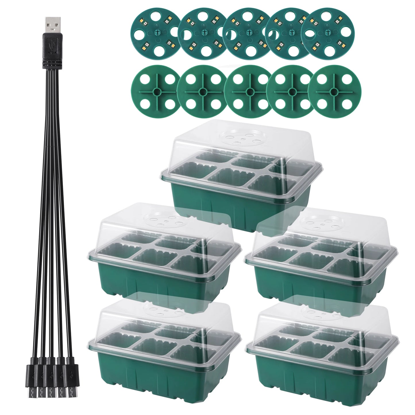 Seed Starter Trays with Grow Light