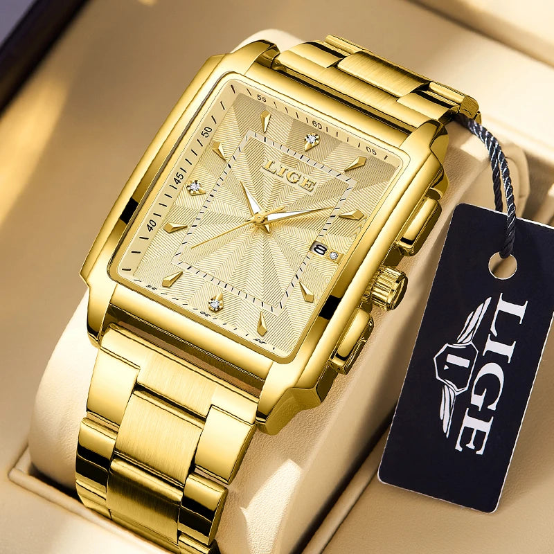 ⌚ LIGE Luxury Men's Watch – Precision Meets Bold Style