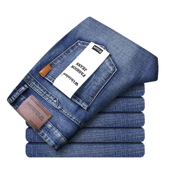 π 2025 Classic Men's Jeans β Stretch Denim for All Seasons π΅β« Casual & Workwear ππ§ββοΈ