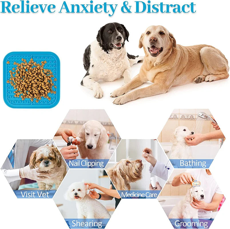 π¦΄πΆ Slow Feed Lick Mat β Fun & Calming Silicone Plate for Happy Dogs! πΎπ§ββοΈβ¨